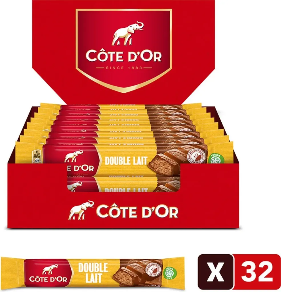 [005034] COTE D'OR DOUBLE LAIT 47G/32